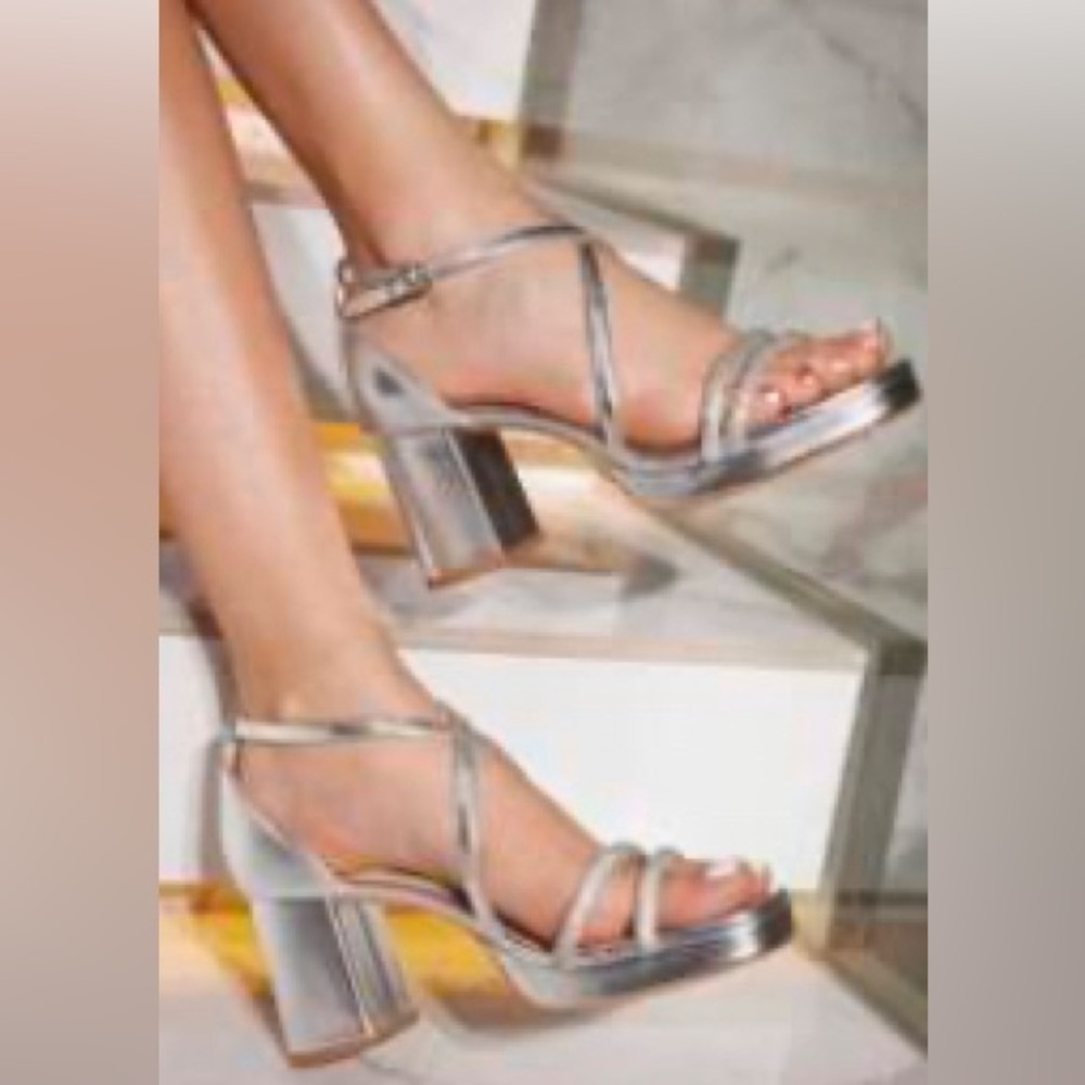 Platform heel shoes. New. Perfect for a party!